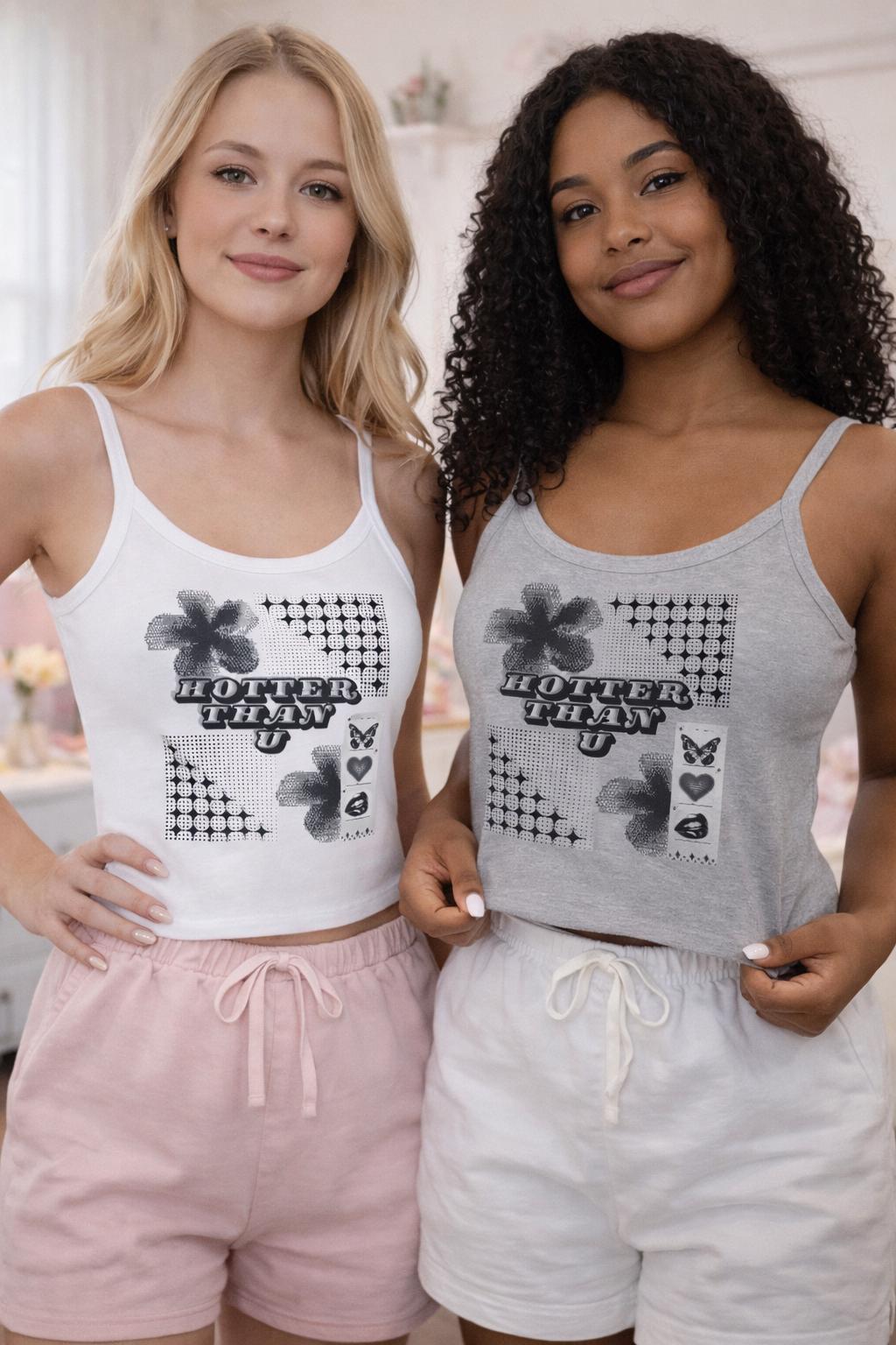 Hotter Than U Tank Top | Retro Y2K Inspired Graphics
