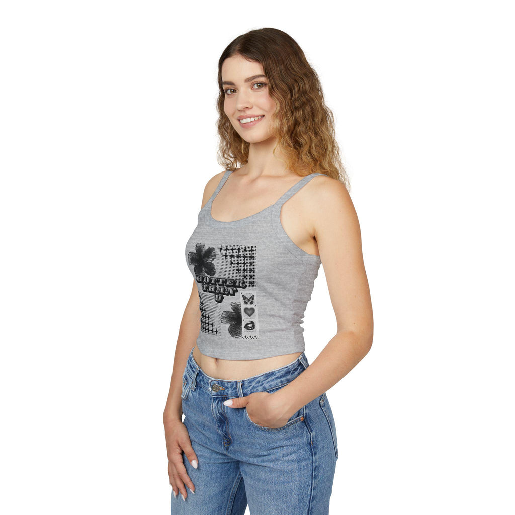 Hotter Than U Tank Top | Retro Y2K Inspired Graphics