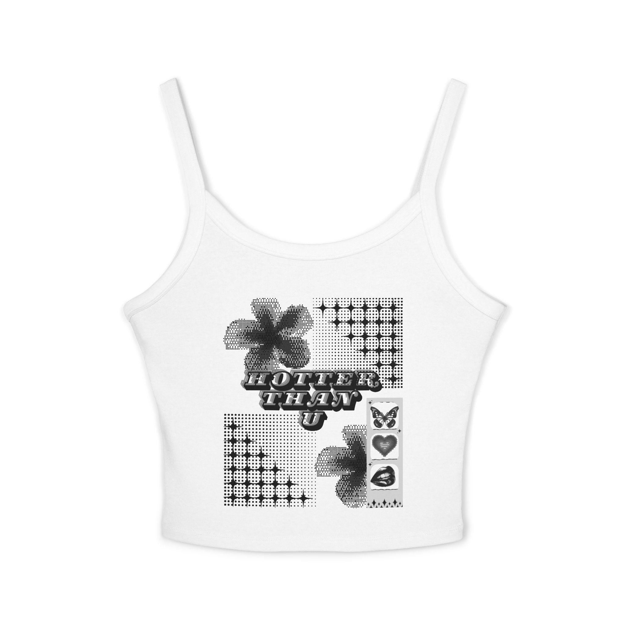 Hotter Than U Tank Top | Retro Y2K Inspired Graphics