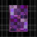 Purple Patchwork Pattern Spiral Notebook | Ruled Journal