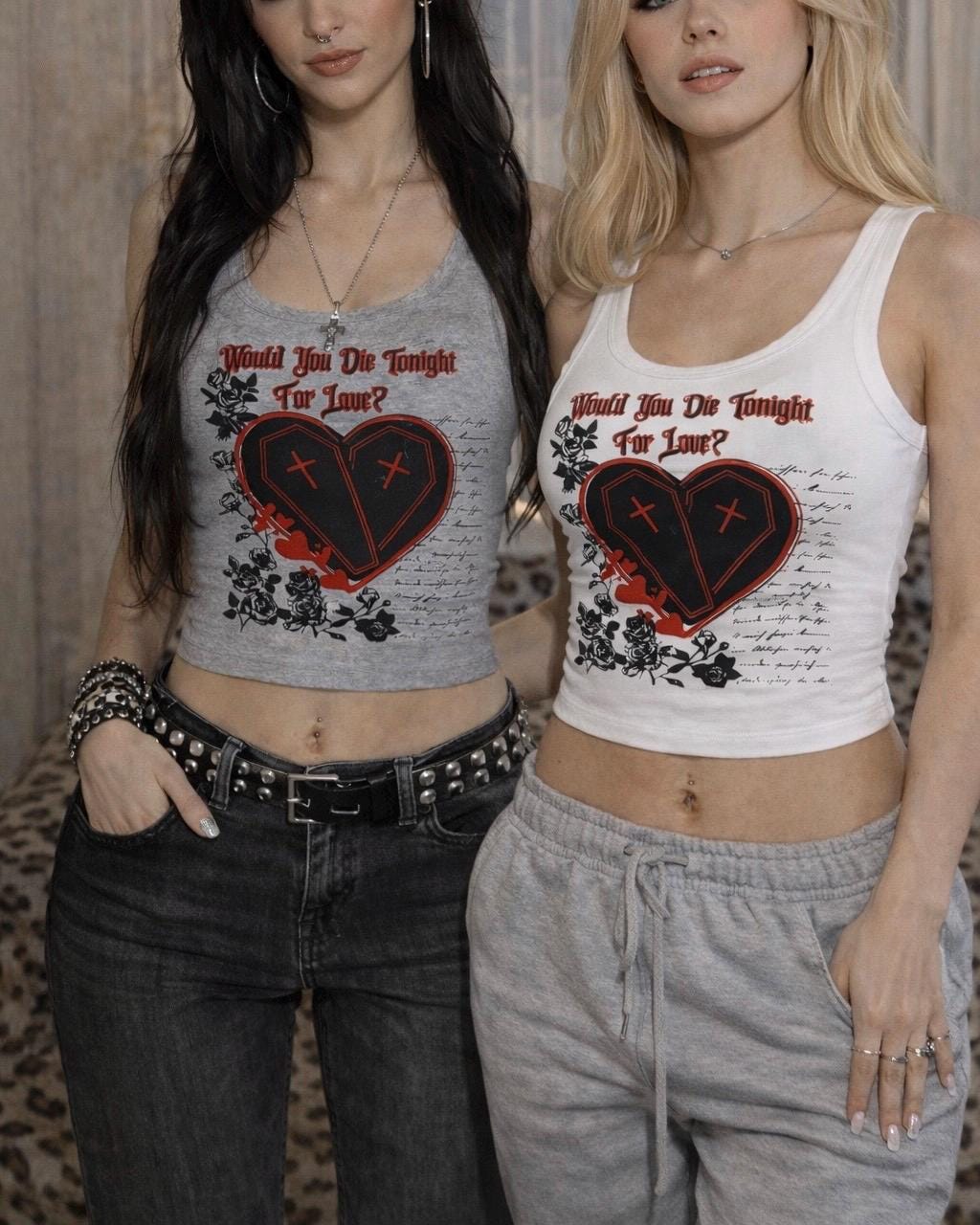 Would You Die Tonight For Love? Tank Top | Goth Racerback