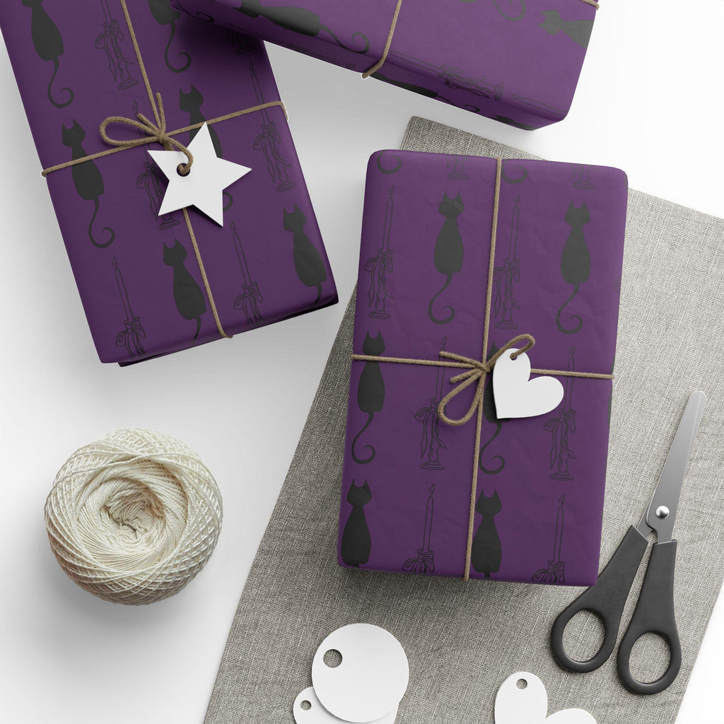 Whimsical Patterned Wrapping Paper | Purple Gift Wrap