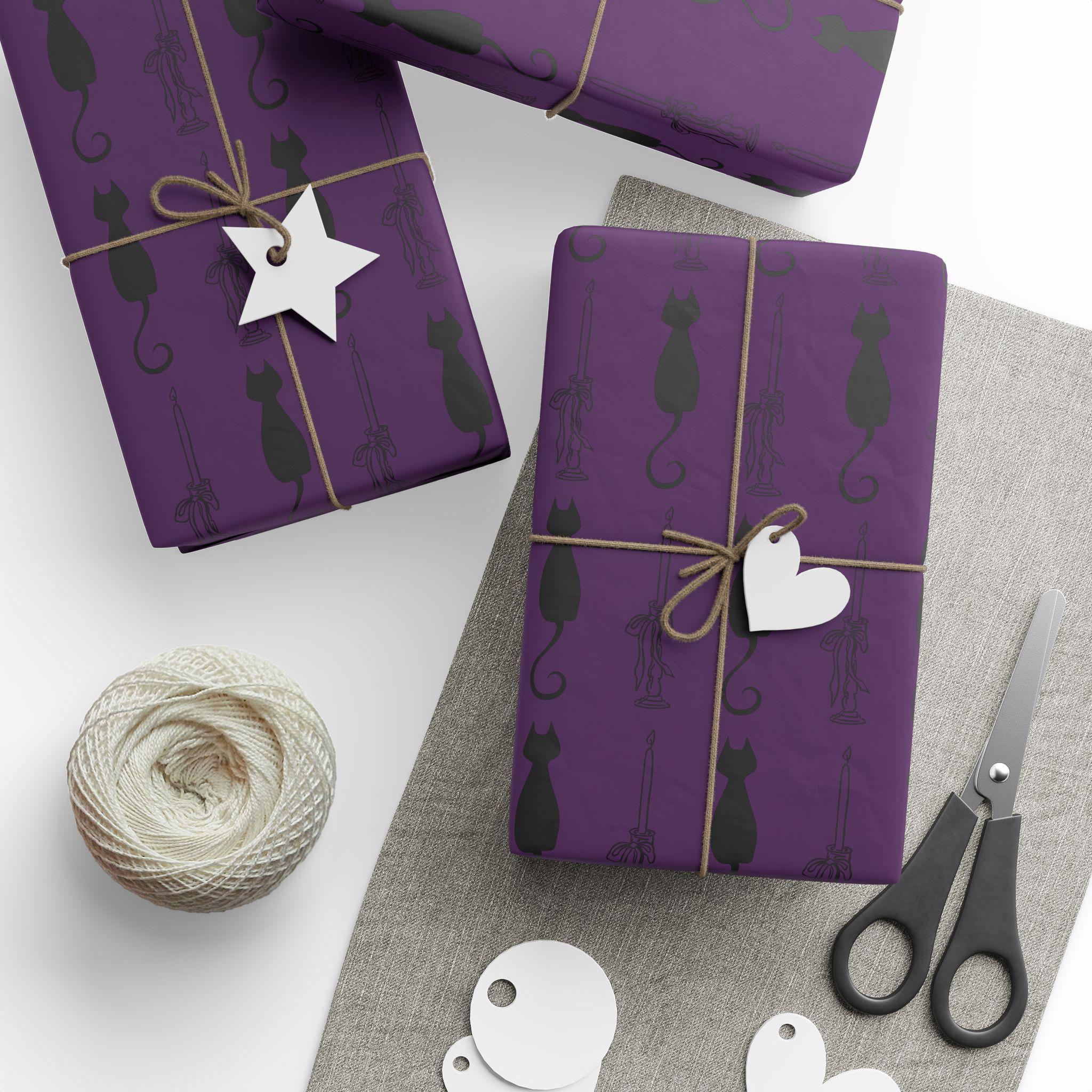 Whimsical Patterned Wrapping Paper | Purple Gift Wrap