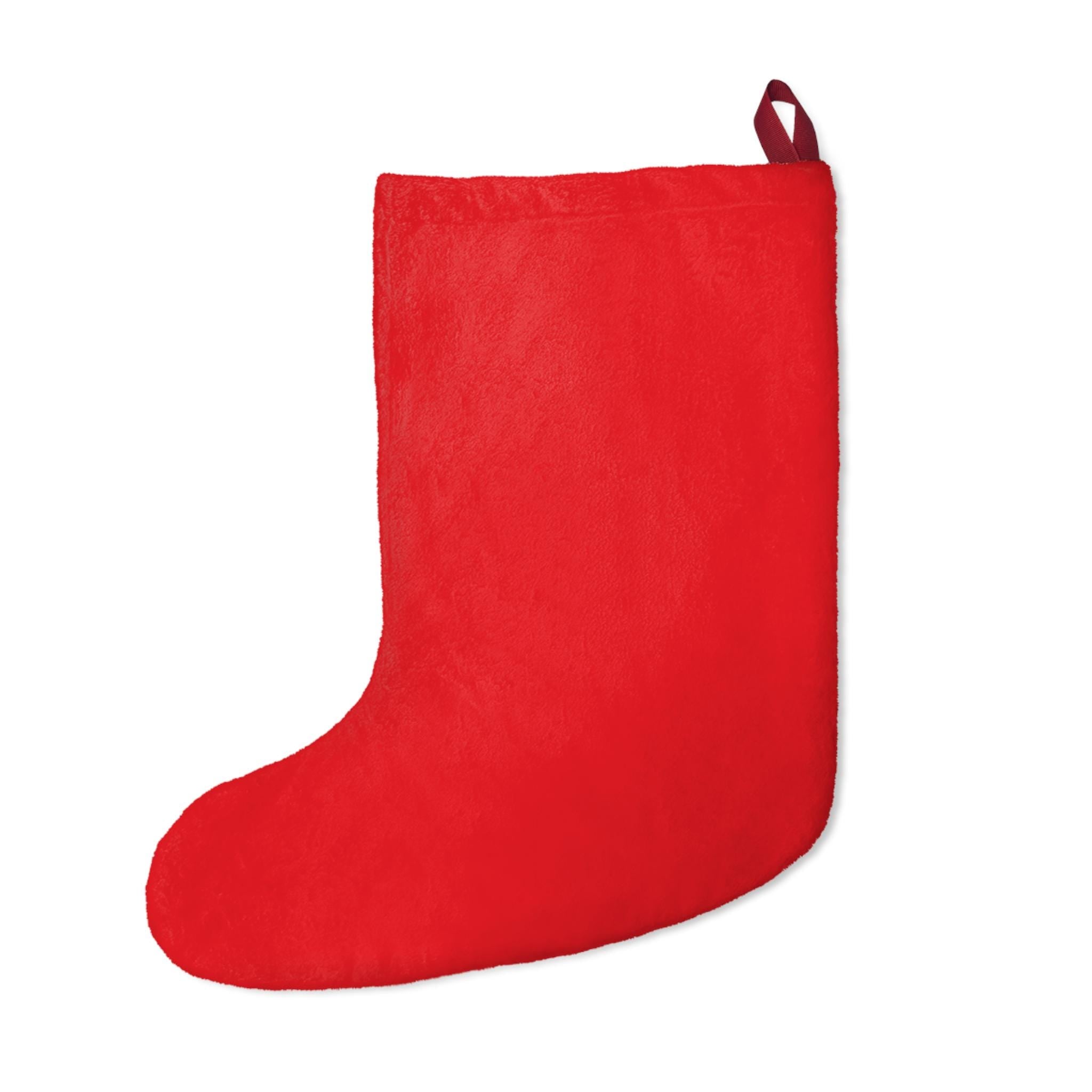 Christmas Stocking 2025 | Red Holiday Stocking with Green and Gold Accents